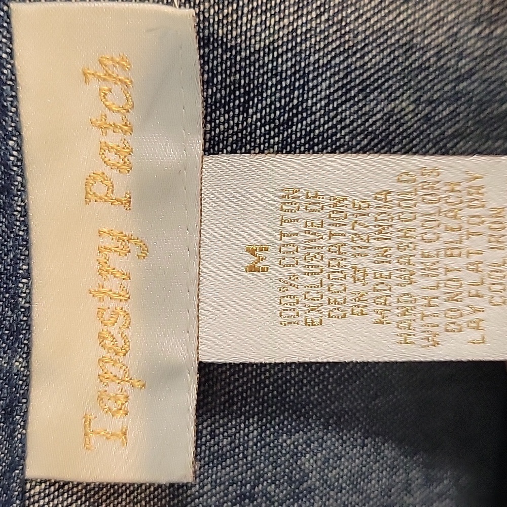 Embroidered Floral Denim Shirt - Picture 2 of 5